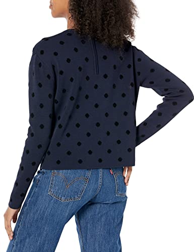 Rent The Runway Pre-Loved Navy Polka Dot Pullover3