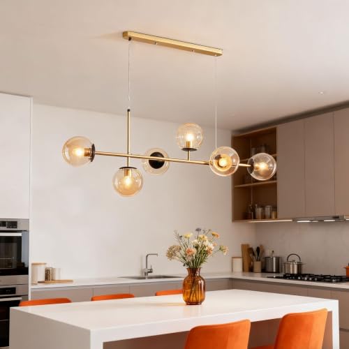 Lámpara colgante de cristal de diseño sofisticado para salones 6