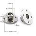 Magic&shell 2-Pack 10mm Flange Shaft Coupling High Hardness Metal Axis Bearing Fittings DIY Model Accessory Rigid Flange Guide Shaft Coupler Motor Connector