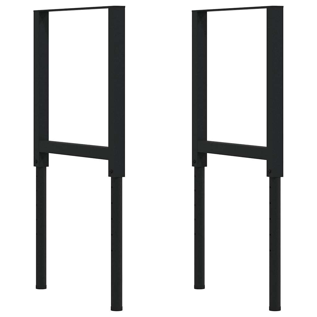 Banco de trabajo de madera maciza de roble 80 x 60 x 71,5 – 98 cm