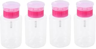 Beavorty Recipiente De Viagem De Sabão 5 Pçs Recipientes De Viagem Para Líquidos Recipiente De Sabão De Viagem Imprensa Manual Dispensador De Bomba De Garrafa Vazia Garrafa Push Down