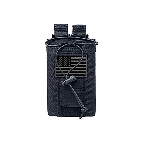 JSVDE Tactical Radio Holder Molle Radio Pouch Case Heavy Duty Radios Holster Bag