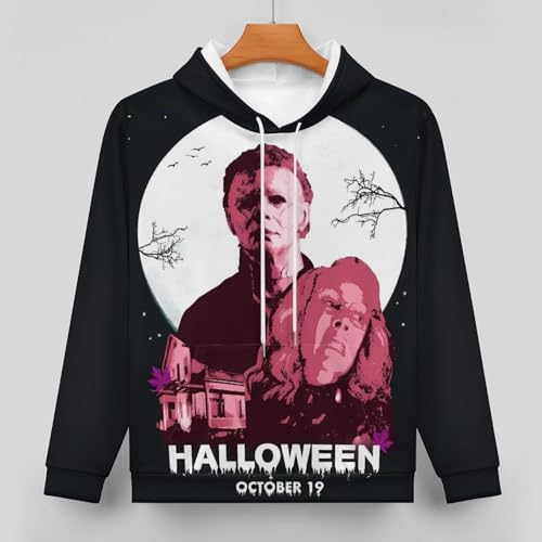 ZHANGXM Mens Pullover Autumn Sweatshirt Halloween Michael Myers Long Sleeved Shirt for Womens Sweatshirt Sweater3