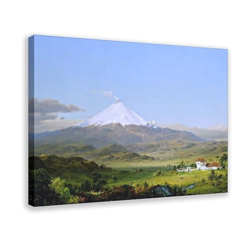 Toile Cotopaxi de Frederic Edwin Church | Cadre de Bureau 20x30 cm