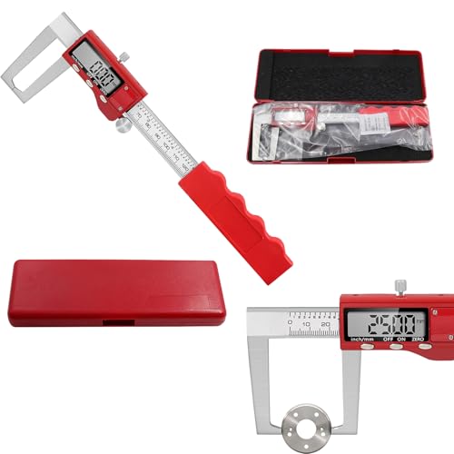 Pied à Coulisse NuméRique, éTrier De Frein 0-150 Mm Jauge De Disque De Frein NuméRique Outil Mesure En Acier Inoxydable Avec BoîTe Rangement Et éCran Lcd Pour MéCaniciens Et PassionnéS D'Automobile