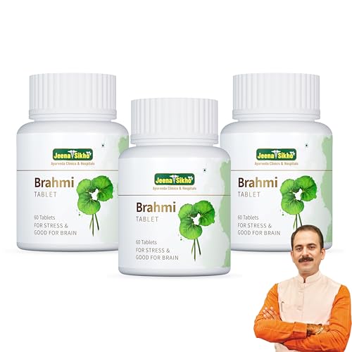 Image of Jeena Sikho Brahmi Tablet | Naturally Supports Mind Wellness | Relieves Stress And Boosts Memory Power, 60 Tablets, Pack of 3