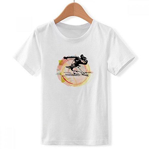 T-shirt patinage artistique cadeau idéal pour jeune patineur haut blanc aquarelle DIYthinker