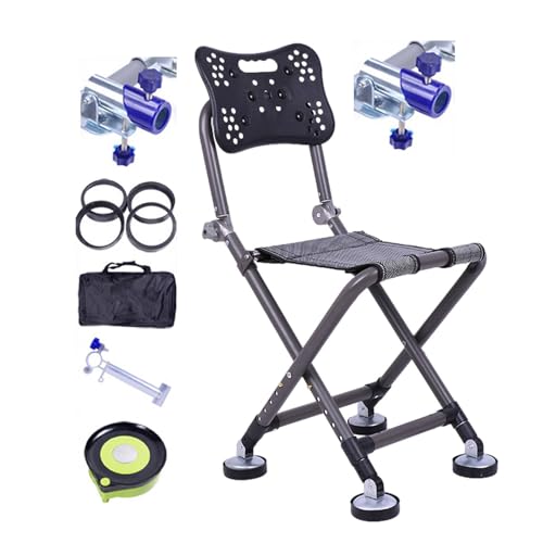KieTeiiK Sillas Portátiles Plegables para Exteriores Silla con Respaldo Ergonómico De Gran Capacidad De Peso para Acampar Y Picnics Silla para Acampar Aire Libre a Prueba De Óxido