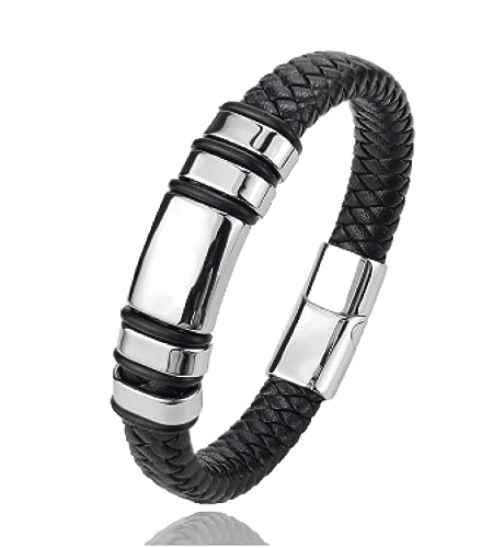 Bracelet cuir noir homme résistant pour en finir avec les bijoux fragiles de mode