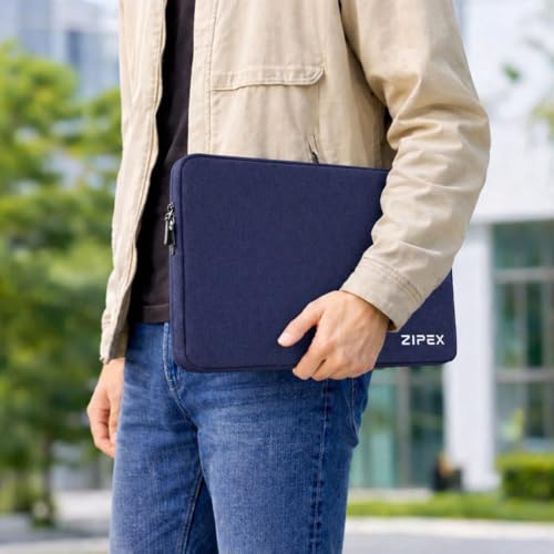 Image of Photon 15 Inch to 15.6 inch Inches Laptop Case with Charger Pouch | Waterproof Laptop Sleeve | Laptop Cover Bag, Blue