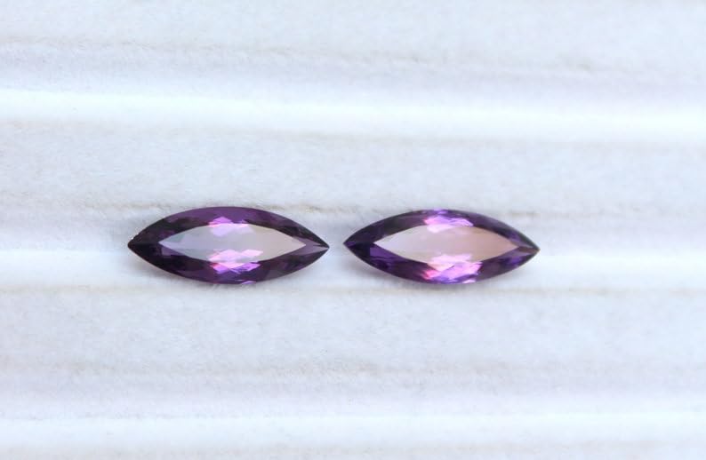 Améthyste naturelle Marquise de qualité supérieure pour haute joaillerie - 4