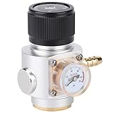 Aoer Co2 Gasregler, Mini Aluminium + Kunststoff Bierfass Ladegerät Co2 Dispenser Stabil Tr21x4 Gewinde Brauzubehör Co2 Ladegerät für Soda Beer