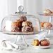 Anchor Hocking Presence Footed Cake Set with Dome (2 piece, all glass, dishwasher safe) , Color - Clear/Presence