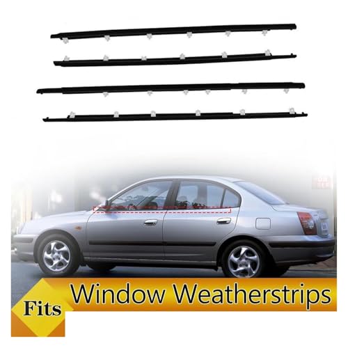 Burletes para Hyundai Elantra XD 2000-2006 de 4 unidades con cinta de sellado impermeable 5