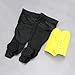 Linkidea Kids Soccer Shin Guard Socks with Ankle Protector, Youth Football Shin Pad Sleeve with Ankle Guard Pad (Black/Size L)