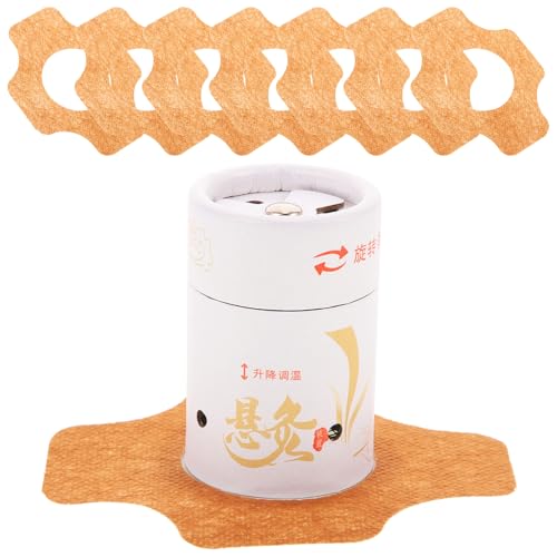 Gogogmee Caja de Moxibustión Portátil Blanca 60 Adhesivos para Pequeñas Aplicaciones Accesorio Multifuncional para Moxa Hombros Cuello y Articulaciones Adecuado para Uso Doméstico y