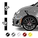 Wraplab x2 Adesivi Auto | Compatibile con Fiat 500, Abarth, Abarth 500, Abarth 595, Abarth 695, Adesivi Abarth 595, Abarth Adesivi, Adesivi Fiat 500, Accessori Abarth (Nero Lucido)