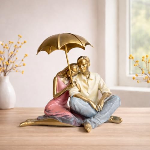 Image of ARMONIA Eternal Romantic Couple Showpiece | European Polystone Love Figurine Home Decor | Best Valentine's Day Gift for Girlfriend, Wife & Couples | Wedding & Gift Item