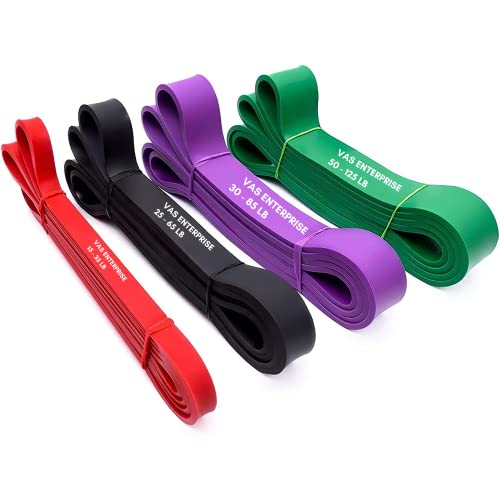 Vas Resistance Bands For Working Out – Strength And Mobility Pull Up Assistance Bands Set For Women, Men – Heavy, Thick & Long Exercise Resistance Training Band -Legs Glutes Workout #TOP21