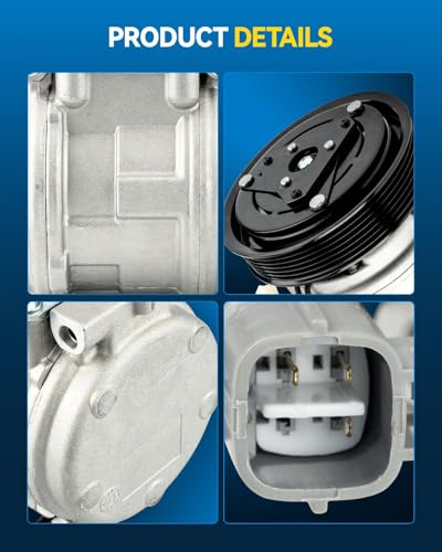 Image of PHILTOP 78334 NEW Air Conditioner AC Compressor with Clutch for Toyota Camry 1994-2001 3.0L, Avalon 1995-1999, Solara 1999-2003 3.0L, ES300 1994-1998, 883203303084 Air Conditioning Compressor