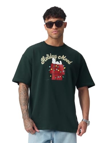 T-shirt oversize homme vert foncé pour résoudre le manque de confort en été