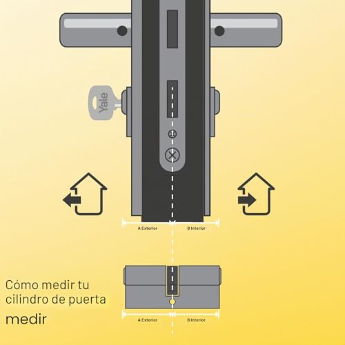 Miniatura 3 de Yale Yc2100 Db 30x40 Ni - Cilindro De Cerradura De Embrague, Níquel, 30 X 40 Mm