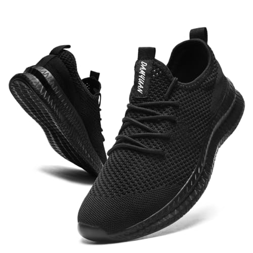 Image of DLWKIPV Mens Slip On Shoes Tennis Walking Gym Athletic Running Fashion Sneakers Workout Footwear Casual Sport Outdoors Breathable Knitted Mesh Lightweight