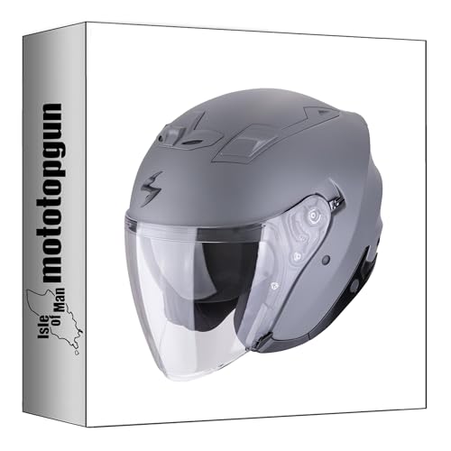 Casque jet Scorpion Exo-Z1 moto gris béton mat taille L Mototopgun