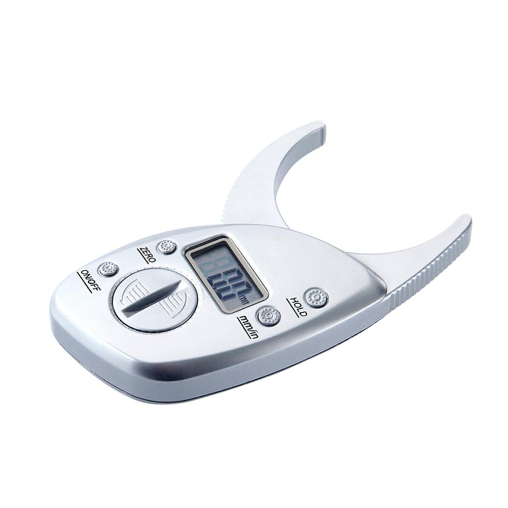 Healifty Calibrador De Grasa Corporal Portátil Con Pantalla Lcd Precisa Herramienta De Medición De Pliegues De Piel Para Salud Y Fitness 4.5 Pulgadas