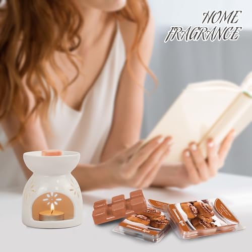 Image of SCENTORINI Wax Melts, Scented Wax Cubes, Cinnamon Roll Scent, 4 Pack | Soy Wax Tarts for Candle Making, Wax Warmer and Home Fragrance Decoration