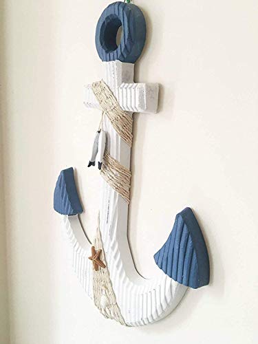 TGarice-Hanging-Nautical-Wooden-Anchor-Wall-Decor18HRustic-Anchor-Wall-Art-Sculpture-Beach-Theme-Home-Decoration-White 41M o2a3uCL