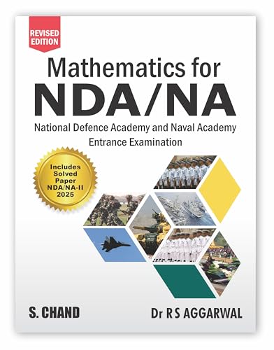 Image of Mathematics for NDA NA (National Defence Academy & Naval Academy) Entrance Exam Preparation 2025-2026 | NDA Maths Book 2025 | PYQ Previous Year Solved Question Paper 2022 (1 & 2) & 2023 (1) | Chapterwise Math formula Books | Study Guide - Pathfinder for NDA Competitive Exams | In English Medium