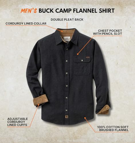 Legendary Whitetails Men's Buck Camp Flannel Shirt