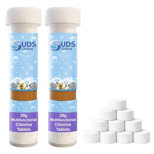 SUDS-ONLINE 20 x 20g Multifunction Chlorine Tablets Swimming Pool Hot Tub Spa