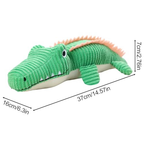 Jouets en peluche pour chien contre l'ennui crocodile résistant