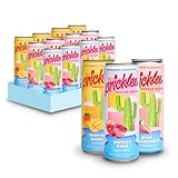 Pricklee Cactus Water Variety 12 Pack - Made From Prickly Pear - Added Natural Antioxidants & Electrolytes For Hydration, Immunity, & Recovery - 3 Flavors Non-Bubbly, Low-Sugar, No Caffeine & 35 Cals
