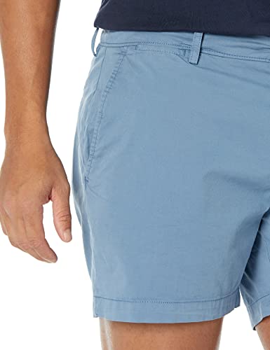 Image of Amazon Essentials Men's Slim-Fit 5 inch Flat-Front Comfort Stretch Khaki Chino Shorts with Elastic Waistband