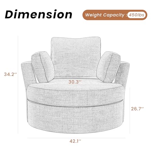 Sillón giratorio estándar Gris claro miniatura 2