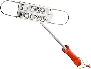 BESPORTBLE Ferros De Marcar Bifes Grelha De Churrasco Ferramentas De Churrasco Conjunto De Ferros De Marcar Carne Para Churrasco Ferramenta De Nome De Carne Nomes De Bife Ferramenta De