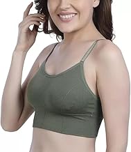 Women’s Seamless Sports Bra – Lightly Padded, Full Coverage, Removable Pads, Free Size (28 to 34) | Comfortable Gym Bra for Sassy Women