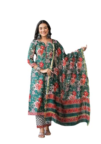 Image of FABNEX Kurta Set for Women | Women Kurta Set with Dupatta | Women Kurta Sets Kurtis | Women Kurta Pant Set (K-121)