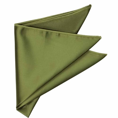 Image of tiemart Solid Color Pocket Squares for Men | For Suits, Perfect for Wedding Parties, 12 x 12 inch / 30 x 30 cm