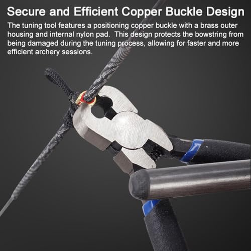 Weytoll Archery Adjustment Tool Bow String Nocking Points Pliers T Squares Tuning Ruler for for Recurve and Compound Bowstring Accessories - Image 3