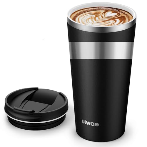 ulwae Insulated Coffee Mug with Ceramic Coating,...