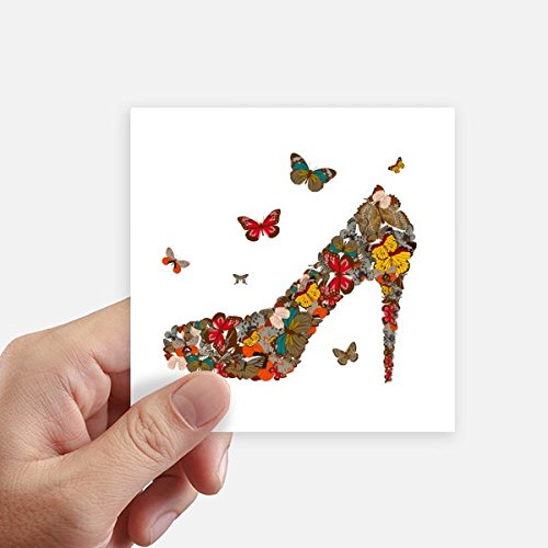 Autocollant carré papillon et chaussures haut talon DIYthinker 8pcs multi - 2