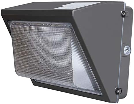 60W 6000LM LED Wall Pack Light with Dusk to Dawn Photocell, 100-277Vac 5000K Daylight, ETL Listed, 200-300W MH/HPS Replacement, Outdoor Commercial Lighting Fixtures for Garage Garden Yard