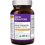 New Chapter Calcium Supplement (Tiny Tabs) – Bone Strength Organic Plant Calcium with Vitamin K2 + D3 + Magnesium, Vegetarian, Gluten Free – 240 ct