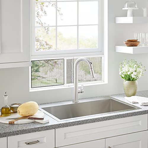 Yoochee Expandable Window Screen, Adjustable Window Screen, Replacement Window Screens With Frame, Durable Replacement Screen Mesh For Window (10.4" H X 14" - 25" W, White, Pack Of 2) #TOP4