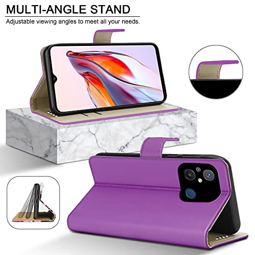 PIXFAB For Xiaomi Redmi 12C Leather Phone Case, Magnetic Closure Full Protection Book Folio Design - Image 3