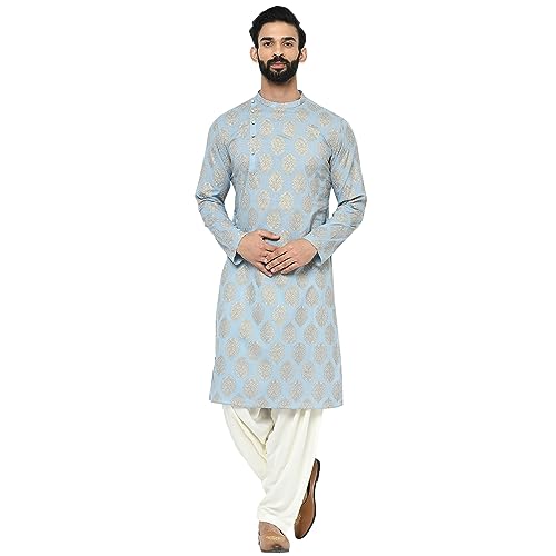Men's Kurta Patiyala Set - Traditional Indian Ethnic Wear for Men - Ideal for Weddings, Festivals & Celebrations